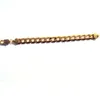 Armband 12mm Solid Gold Finish Fine Premium Quality Mens Cuban Curb Link Chain Handwork STAMEP 24 K245S