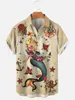 Camicie casual da uomo Hawaiian Sailor Octopus Ship Camicia stampata in 3D all over da uomo per donna manica corta traspirante