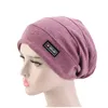 Double Fabric Skullies Beanies Hats For Adult Fashion Winter Hats For Women And Men 240131