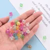 Perles 500g 10mm perles acryliques transparentes couleur mixte Cube à facettes perles d'espacement en vrac pour la fabrication de bijoux bricolage sac fait main en gros