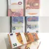 Kopieren Sie Geld-Requisite, Euro-Dollar, 10, 20, 50, 100, 200, 500, Partyzubehör, gefälschte Filmgeld-Billets, Spielkollektion, 100 Stück/Packung, 6 PHU