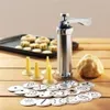 Manual Cookie Press Stamps Set Baking Tools 24 In 1 With 4 Nozzles 20 Molds Biscuit Maker Cake Decorating Extruder Moulds2205