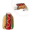 Abbigliamento per cani Wiener Food Cosplay per Halloween Vestito carino Pet Cat Size Up Vestiti Costume Cucciolo Hamburger Circo Divertente Panino di Natale