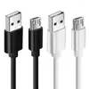 Micro USB Universal Data Cable Standardhuvud Uppladdningsbar lång fallskärm 3/2/1M Port för Android -telefoner