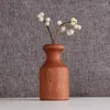 Vazen 1 st Scandinavisch minimalisme houten vaas voor planten massief houten bloempot arrangement tafelblad huisornamenten