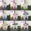 Factory 50pcs lot Easter Basket Ears Bags Kids Candy Gift Egg Hunting Bag Happy Easter Day Party Decoration Tote Bag319y