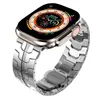 Bracelets de montre pour Apple Ultra Band série 9 49mm 45mm 44mm 42mm Bracelet en acier inoxydable SE IWatch 8 7 6 5 4 Bracelet en métal