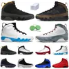 Jumpman 9 9s Heren Basketbalschoenen Licht Olijf Vuur Rood Deeltje Grijs Chili Gym Rood Zwart Wit UNC Racer University Poeder Goud Blauw Heren Trainers Sport Sneakers 40-47