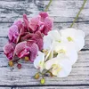 3D kleine Schmetterlings-Orchidee, 6 Köpfe/Bündel, künstliche Blume, für Zuhause, Vorhang, Wand, Hochzeit, Dekoration, Weihnachten, DIY, künstliche Phalaenopsis 240131