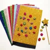 10pcs Colored EVA Dust Sponge Paper DIY Handmade Scrapbooking Craft Flash Foam Paper Glitter Manual Art Materials Supplies1277y