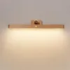 Eitelkeit Lichter Holz Spiegel Front Füll Licht LED Nacht Tragbare Mobile Wiederaufladbare Magnetische Wand Lampe Schlafzimmer Nachttisch178f