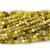 Pierres précieuses en vrac Veemake naturel véritable opale jaune perles de pierres précieuses rondes 07928