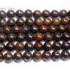 Loose Gemstones Meihan Wholesale Natural Iron Tiger Eye 10mm Smooth Stone Beads For Jewelry Making Design & DIY