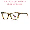 Sunglasses Leopard Frame Cat Eye Prescription Glasses For The Nearsighted TR90 Anti Blue Rays Spectacles 0 -0.5 -0.75 To -6.0