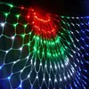 Fairy Garland Peacock Mesh Net Led String Lights Outdoor Wedding Window Strings for Christmas Wedding New Year Party Decor Y200603223P