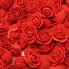 DIY jednorożca pianka róże 500pcs 3 5 cm sztuczna piana głowy kwiatowe Pe Rose Bear Akcesoria Walentynkowe Drezno T200509170a
