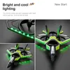 RC Foam Aircraft Plane With LED Light 2.4G Radio Control Glider Remote Control Fighter Plan Glider Airplane Foam Boys Toys 240118