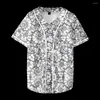 T-shirt da uomo T-shirt uniforme da baseball Tie-Dye Stampa 3D Merch unisex Stile HipHop Streetwear Y2k per uomo