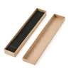 12 pcs 21x4x2cm Rectangle Cardboard Jewelry Set Box for Ring Necklace gift boxes for jewellery packaging with Sponge inside F70 MX233z
