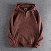 Erkek Giysiler Yeşil Sweatshirt Erkekler için Hooded Hoodies Sıradan Pamuk Yenilik ve Hoş Geldiniz Anlaşması Kış 90'lar Vintage Overfit 240119