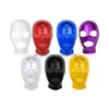 Máscaras de festa Uni Mulheres Mens Cosplay Máscara Facial Látex Brilhante Metálico Olhos Abertos e Boca Headgear Fl Hood para Role Play Costume Drop Deli Dho7A