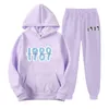 Taylor the ERAS TOUR MENS SÜRESİ Hoodie+Sweatpants Geceyarısı Midnight Albüm Swift Baskı Trailsuit Sweatshirt Kadınlar 2 Parçalı Set 240131