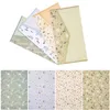 Envelopes And 60 Letter Papers Lovely Flower Printing Writing Stationery Kit Mixed Style Gift Wrap239F