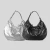 Sacs à bandoulière Sacs à main Fasion Argent Ruced Puffer Sac Designer Rond Drawsting Rembourré Femmes Soulder Grande Capacité Puffy Fourre-Tout etbagsH2421