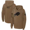 Hoodie Buffalo''Bills''Men Women Youth''Brown 2023 Salute To Service Club Pullover Hoodie