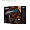 Sèche-cheveux Nouveau sèche-cheveux 3500W puissant sèche-cheveux électrique KEMEY KM-8219 sèche-cheveux à Air modélisation outils de Salon de coiffure sèche-cheveux ensembles Q240131