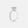 AINUOSHI 3 karaat ronde geslepen verlovingsring 925 sterling zilveren ring party anel aneis anillos voor vrouwen hoge instelling bruidsbanden Y2532