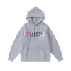 Heren Trap Brand London Oversized Hoodies Mannen Vrouw High Street Handdoek Borduren Ster Truien Fleece Casual Trapstar Hoody Sweatshirts