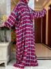 エスニック服2024Muslimラマダン祈りの女性のためのコットンアバヤドバイ七面鳥中東フェム