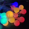 Cordas 2M 20LED Bola Colorida Luzes de Corda AA Bateria Operada Fada Festa de Feriado Casamento Natal Piscando LED Decoração de Casa