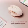 INPHIC F8 Girls Mouse 3 Modes Bluetooth 5.0/4.0 Mouse 2.4G Rechargeable Wireless Mouse with 6 Buttons Ergonomic Computer Mouse for Laptop