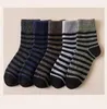 Chaussettes pour hommes 5 paires hiver épais hommes super épais chaussettes solides rayé laine mérinos lapin contre la neige froide russie chaud