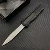 Tactical Automatic Knife D2 Satin Blade Aluminum Handles Hunting AUTO Knife Outdoor Survival Knives Camping Self Defense EDC Multitool BM 5370 UT85 3300