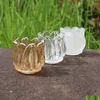 Kandelaars Tip Bloem Glazen Houder Kristallen Bruiloft Decoratie 2,5 Inch Hoog En Kaliber Drop Levering Huis Tuin Dhezu