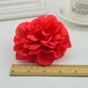 100st 10 cm Slik Roses Head For Home Wedding Decoration Bridal Accessories Clearance Fake Pion Diy Wreath Artificial Flowers Y200259T