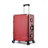 Suitcases Special Shaped Frame Thickened Anti Drop Women Universal Wheel Customs Lock Rod Travel Large Capacity Luggage 20 Inches Suitcase