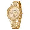 Bling Crystal Vrouwen Horloges Goud Mode Genève Womens Quartz Horloge Roestvrij Staal Dames Horloge 2020 Relogio1325Z