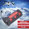 Аккумулятор Gereedschap 4200 мАч для Hubsan H117S Zino GPS RC Quadcopter запасные части 11,4 В аккумулятор для RC FPV гоночной камеры дронов Новый