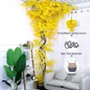 Set Artificial Leaves golden ginkgo Fake Leaf Tree wall hanging plant for Outdoor Home Backdrop Display Christmas Decoration Set12286