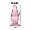 Leg Massagers Toy Masr Analplug Set Pink Large Glass Toys For Woman Anal Butt Plugs Man Gay Ass Mas Drop Delivery Health Beauty Massag Dhawn