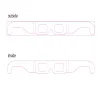 personalizza il tuo logo Occhiali per eclissi solare di carta eclissi solare anulare pellicola nera Occhiali da vista Proteggi i tuoi occhi Sicuro ZZ