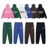 Felpe con cappuccio da uomo firmate Streetwear Moda Uomo Donna Abbigliamento Tute da uomo di lusso Coppia Abbigliamento sportivo Lettera stampata Amante Abiti con cappuccio Felpa con cappuccio e pantaloni 2 pezzi