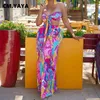 Work Dresses CM.YAYA Vintage Paisley Printed Women's Set Halter Neck Crop Top And Skirts 2024 Summer Two 2 Piece Outfit Tracksuit