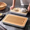 Tea Trays GIANXI Bamboo Tray Home Living Room Kungfu Set Small Draining Dry Soaking Table Storage Wet And Use