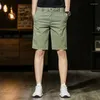 Shorts pour hommes Été Hommes Casual Coton Hommes Mode Solide Extérieur Respirant Militaire Mâle Vêtements D'affaires