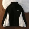 Men's Winter Oversized Thick Warm Contrast Color Faux Fur Long Sleeve Casual Jacket Coat